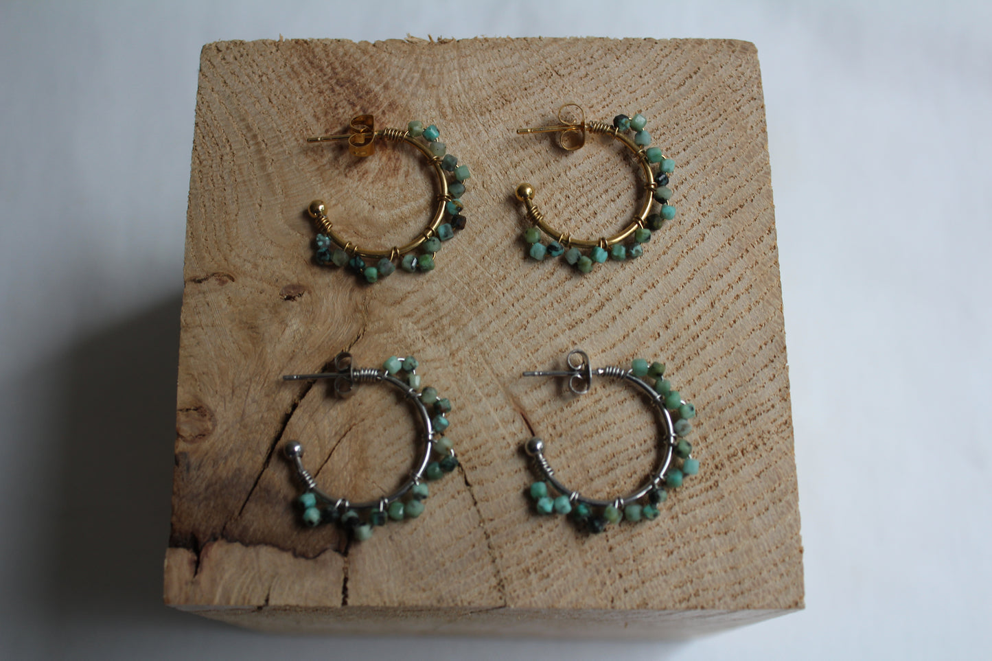 BOUCLES D'OREILLES MAEVA / Turquoise Africaine