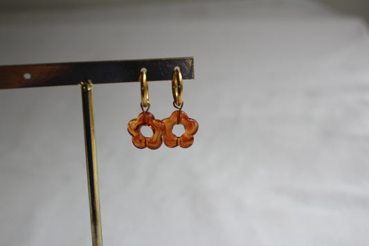 BOUCLES D'OREILLES FLEUR