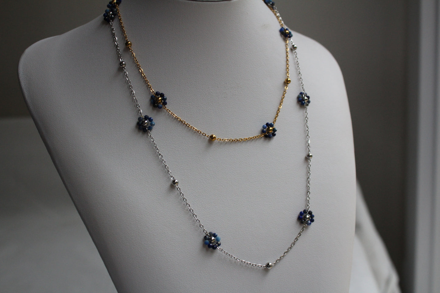 COLLIER FLOWER / Lapis Lazuli