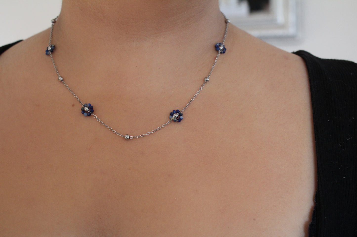 COLLIER FLOWER / Lapis Lazuli