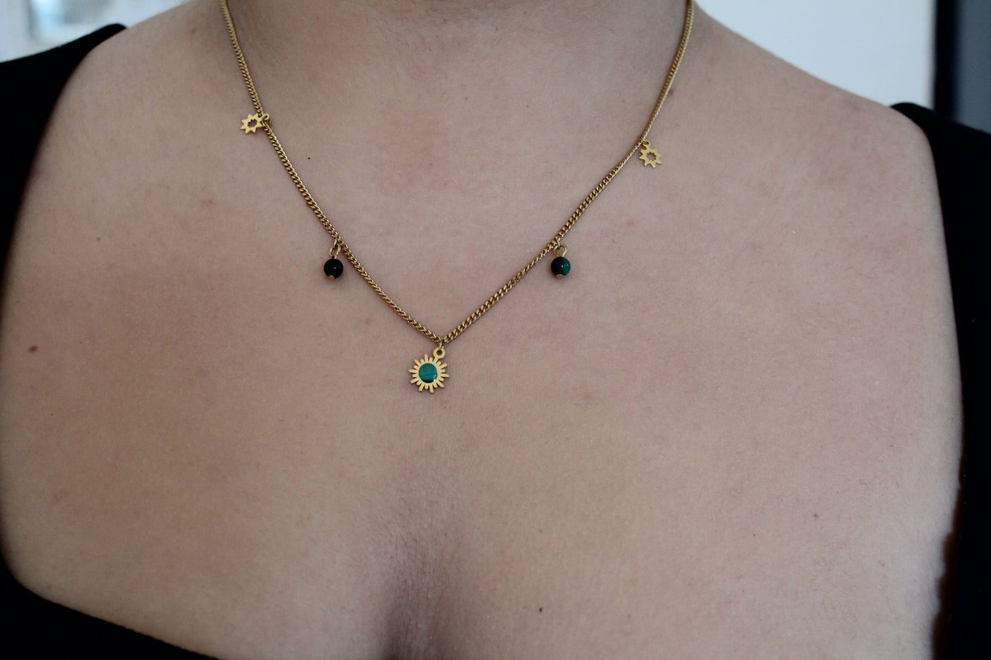 COLLIER EMILIE / Malachite