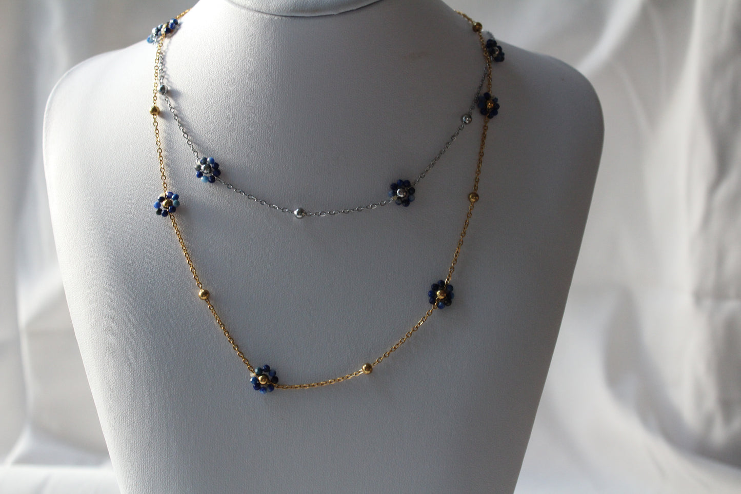 COLLIER FLOWER / Lapis Lazuli