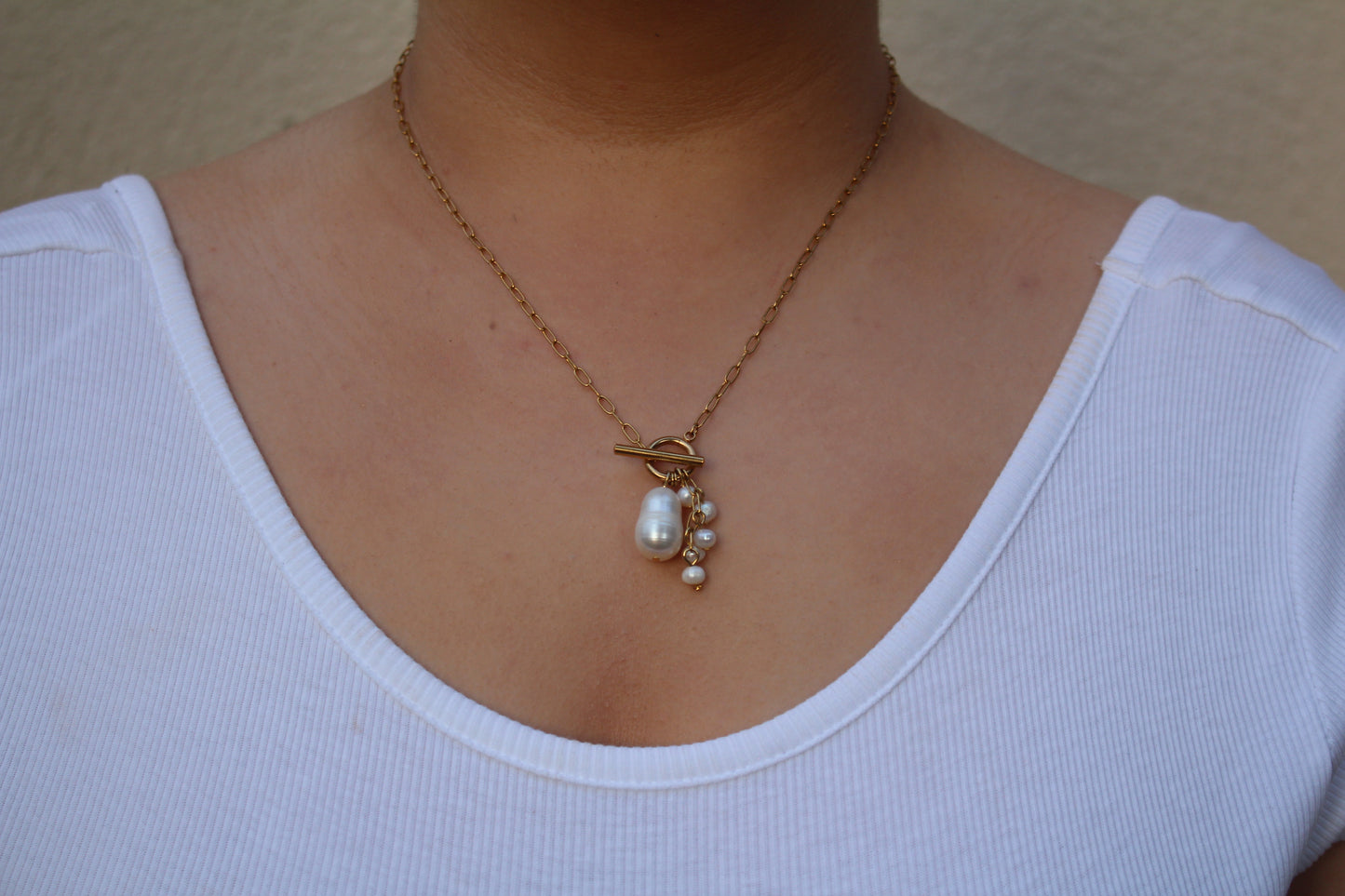 COLLIER PRUNE / doré