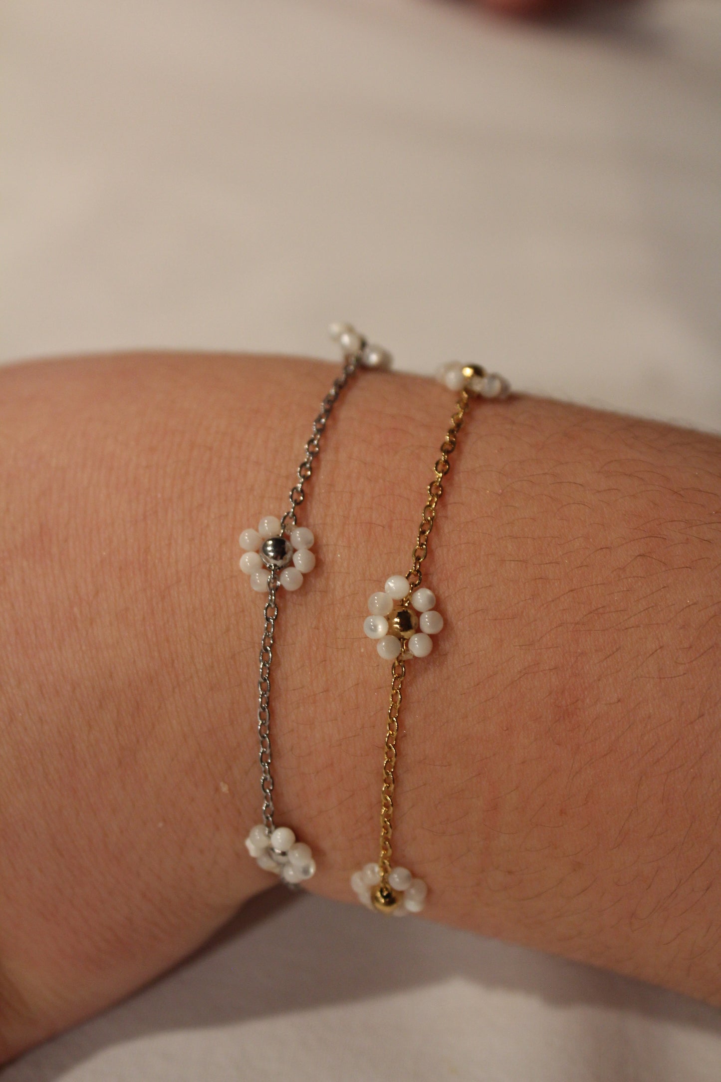 BRACELET DAISY / doré ou argenté