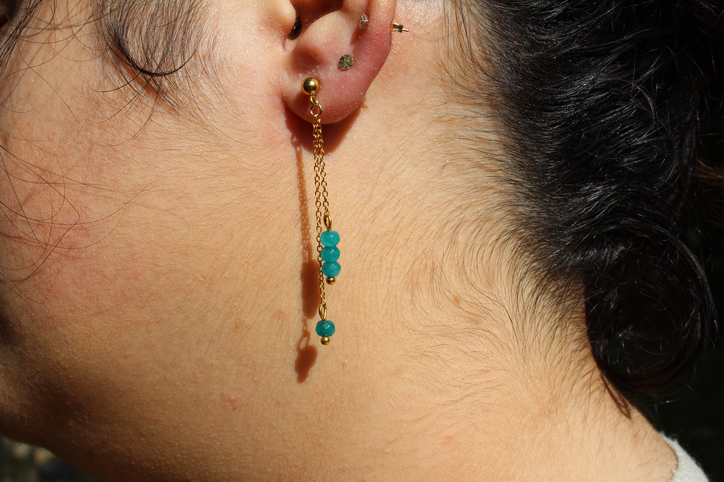 BOUCLES D'OREILLES NORA / turquoise