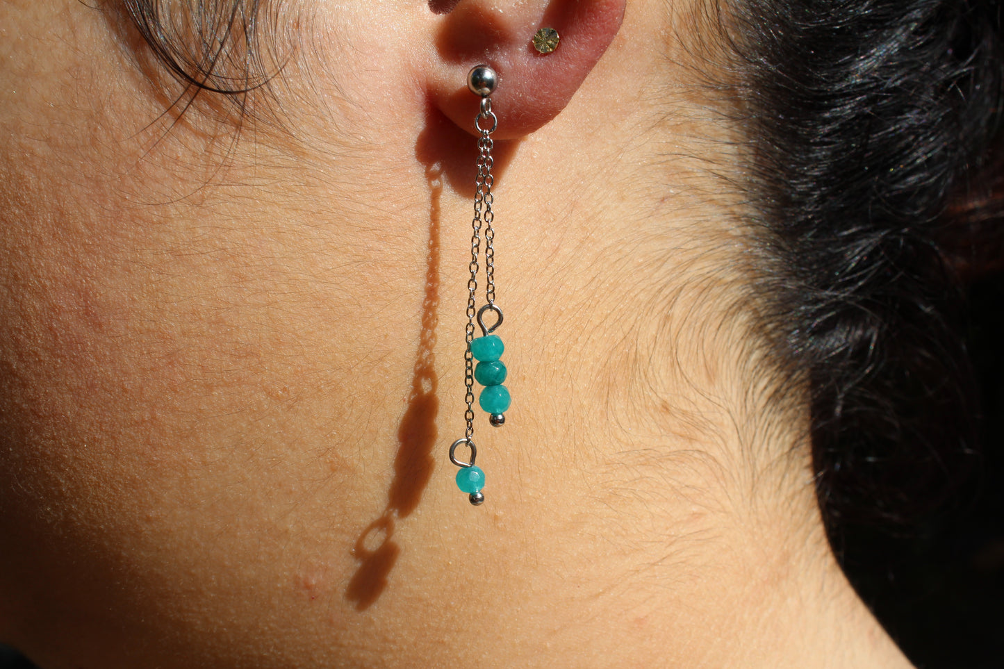 BOUCLES D'OREILLES NORA / turquoise